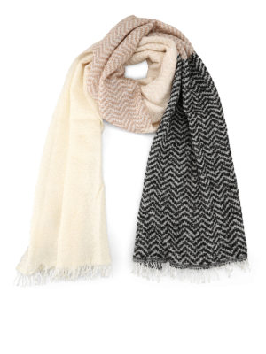 DONDUP: sciarpe e foulard - Sciarpa con stampa geometrica in misto lana