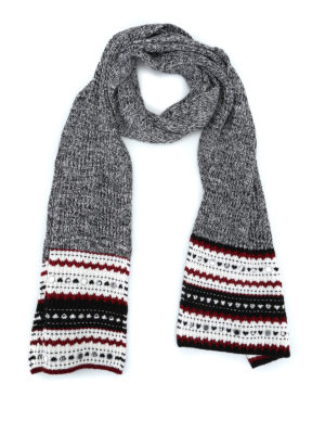 DONDUP: sciarpe e foulard - Sciarpa in misto lana specchietti decorativi