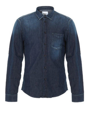 DONDUP: shirts - Chest pocket denim shirt