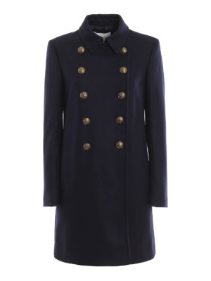 DONDUP: cappotti corti - Cappotto doppiopetto in lana e cashmere