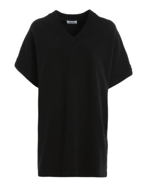 DONDUP: short dresses - Cut-out sweatshirt dress