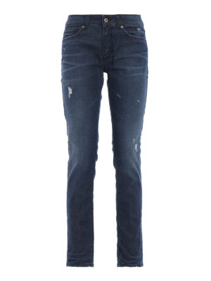 DONDUP: jeans skinny - Jeans skinny Gaynor a vita bassa