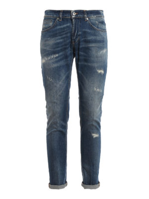 DONDUP: skinny jeans - George distressed skinny jeans