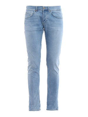 DONDUP: jeans skinny - Jeans skinny George lavaggio chiaro