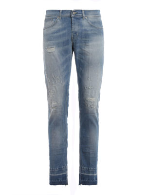 DONDUP: jeans skinny - Jeans skinny George con abrasioni