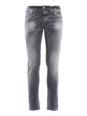DONDUP: jeans skinny - Jeans George con abrasioni