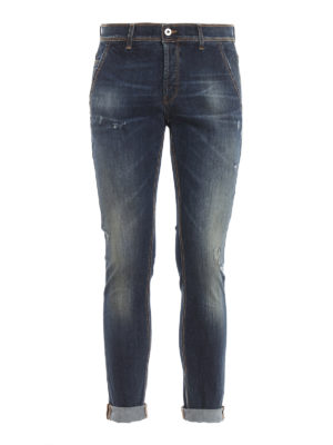DONDUP: jeans skinny - Jeans skinny Konor con macchie