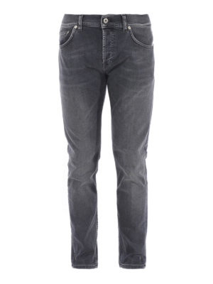 DONDUP: jeans skinny - Jeans Mius in denim grigio scuro