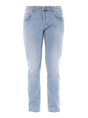 DONDUP: jeans skinny - Jeans Mius in denim délavé