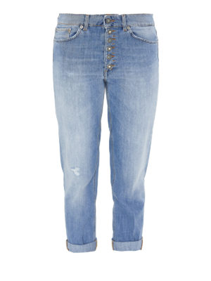 DONDUP: Jeans Rectos - Vaqueros Rectos - Lavado Claro