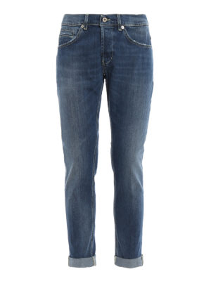 DONDUP: jeans dritti, a sigaretta - Jeans skinny George a vita bassa