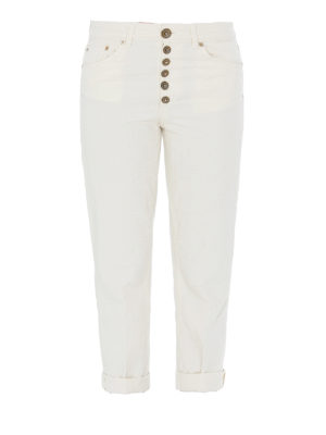 DONDUP: Jeans Rectos - Vaqueros Rectos - Crema