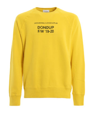 DONDUP: Felpe e maglie - Felpa con stampa logo a contrasto