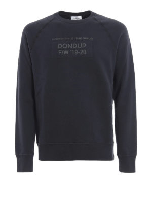 DONDUP: Sweatshirts & Sweaters - Contrasting logo print sweatshirt