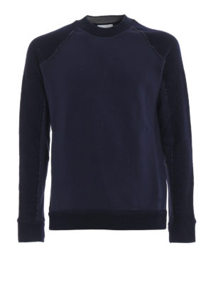 DONDUP: Felpe e maglie - Felpa girocollo in lana e jersey di cotone