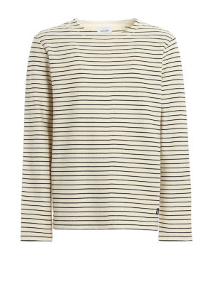 DONDUP: Sweatshirts & Sweaters - Striped cotton sweatshirt