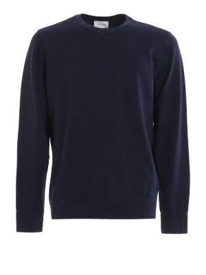 DONDUP: Sweatshirts & Sweaters - Tiny logo embroidery cotton sweatshirt