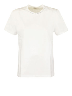 DONDUP: t-shirts - Branded crew neck T-shirt