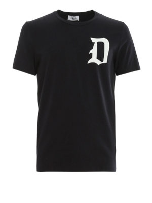 DONDUP: t-shirts - Monogram logo printed T-shirt