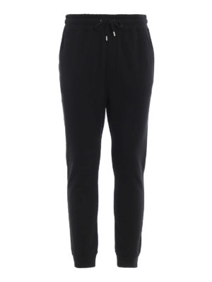 DONDUP: pantaloni sport - Joggers neri felpati