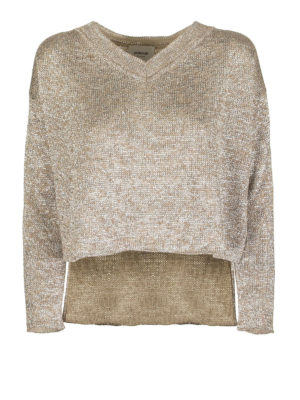 DONDUP: v necks - V-neck viscose sweater