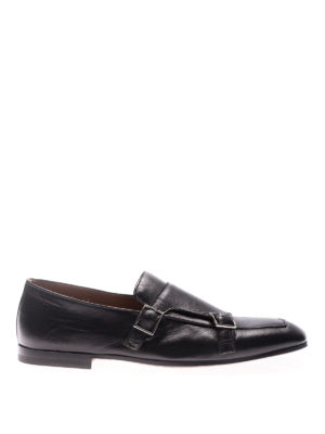 Doucal's: classiche - Monkstrap in pelle Kid nero