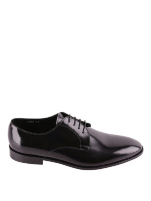Doucal's: classic shoes - Black tapered toe Derby shoes