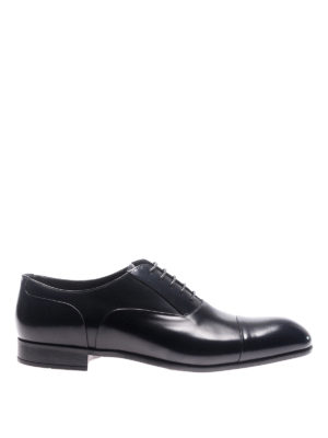 Doucal's: classiche - Oxford in pelle spazzolata