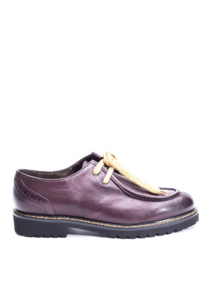 Doucal's: scarpe stringate - Scarpe in pelle con dettaglio brogue