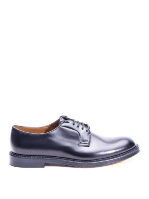 Doucal's: scarpe stringate - Derby classica in pelle