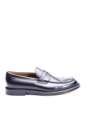 Doucal's: Mocassini e slippers - Mocassini classici in pelle nera