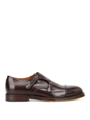 Doucal's: Mocassini e slippers - Monk strap in pelle spazzolata