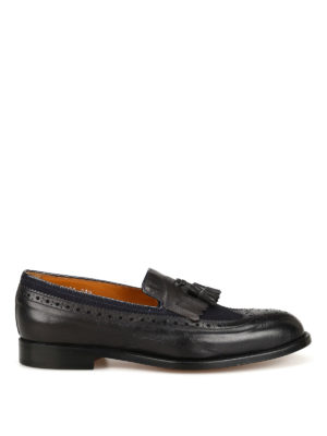 Doucal's: Mocassini e slippers - Mocassini brogue Hamilton in pelle