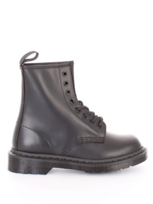 DR. MARTENS: ankle boots - 1460 Mono leather combat boots