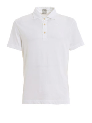 DRUMOHR: polo - Polo bianca in jersey a manica corta