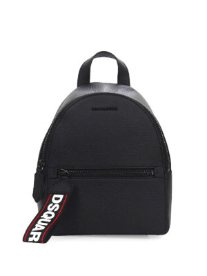 DSQUARED2: zaini - Zainetto nero in pelle