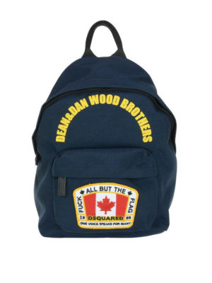 DSQUARED2: zaini - Zainetto con patch Canada