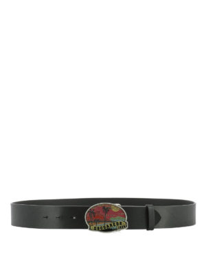 DSQUARED2: cinture - Cintura con fibbia Hawaii di strass
