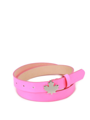 DSQUARED2: belts - Fuchsia patent belt
