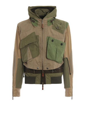 DSQUARED2: giacche bomber - Giubbotto multitasche in stile militare