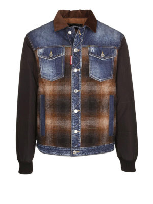 DSQUARED2: giacche casual - Giacca multi tessuto