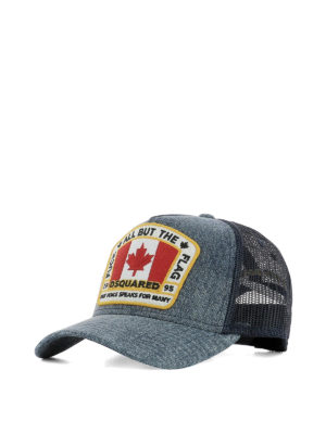 DSQUARED2: cappelli - Cappello da baseball patch Canada