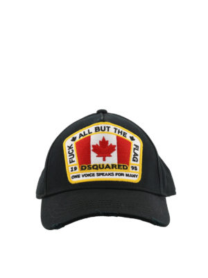 DSQUARED2: cappelli - Cappello con bandiera canadese