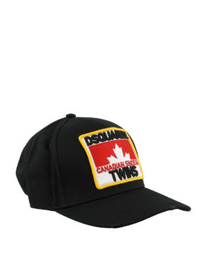 DSQUARED2: cappelli - Cappellino Dean & Dan nero