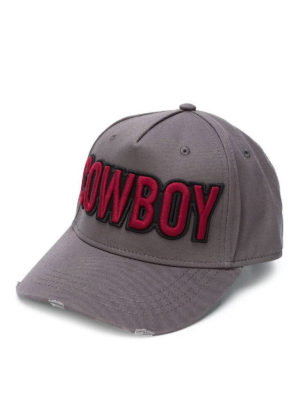 DSQUARED2: cappelli - Capellino con ricamo Cowboy