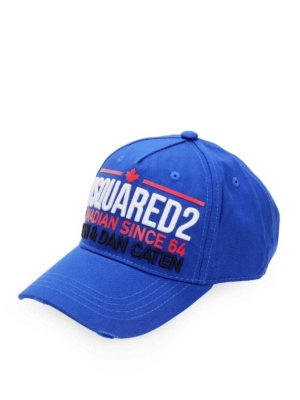 DSQUARED2: hats & caps - Logo embroidery baseball cap