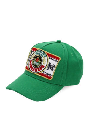 DSQUARED2: hats & caps - Logo patch baseball cap