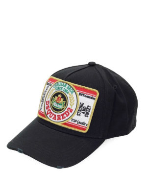 DSQUARED2: hats & caps - Logo patch baseball cap