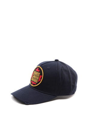 DSQUARED2: hats & caps - Logo patch baseball cap
