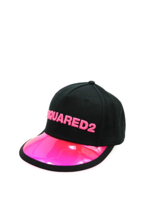 DSQUARED2: hats & caps - PVC peak baseball cap